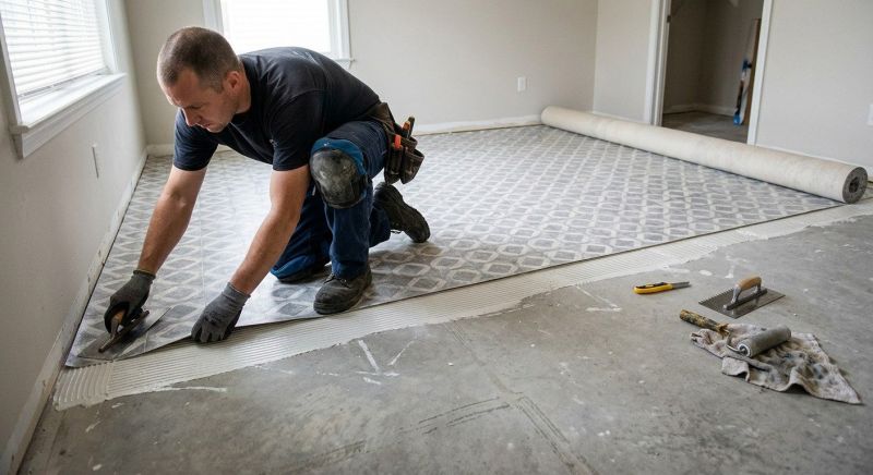 Sheet Linoleum Installation in Odenton, MD