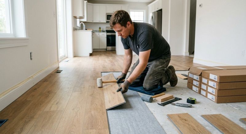 Vinyl Plank Floor Installation in Edgewater, MD